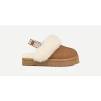 ugg chausson funkette pour grand enfant in brown, taille 36, suède