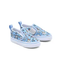 vans chaussures à scratch slip-on bébé (1-4 ans) (grey/blue) toddler bleu, taille 24